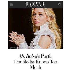 Portia Doubleday Instagram - Loved doing this interview. Thanks Emma! @harpersbazaarus