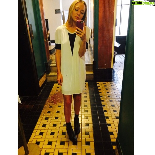 Portia Doubleday Instagram - Sandro dress and new alexander wangsss wooo #bdaypreztomyself