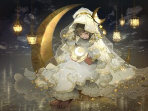Posuka Demizu Instagram - Have a great night. 🌙✨ ーー I support people who work hard for an important month.🌙　 This is my OC☺️
