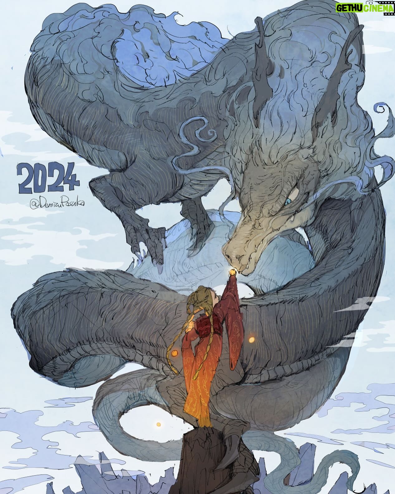 Posuka Demizu - 20.3K Likes - 🎍Happy new year🎍
-----
Oranges and new year🍊
Today is my birthday! I'll do my best again this year.