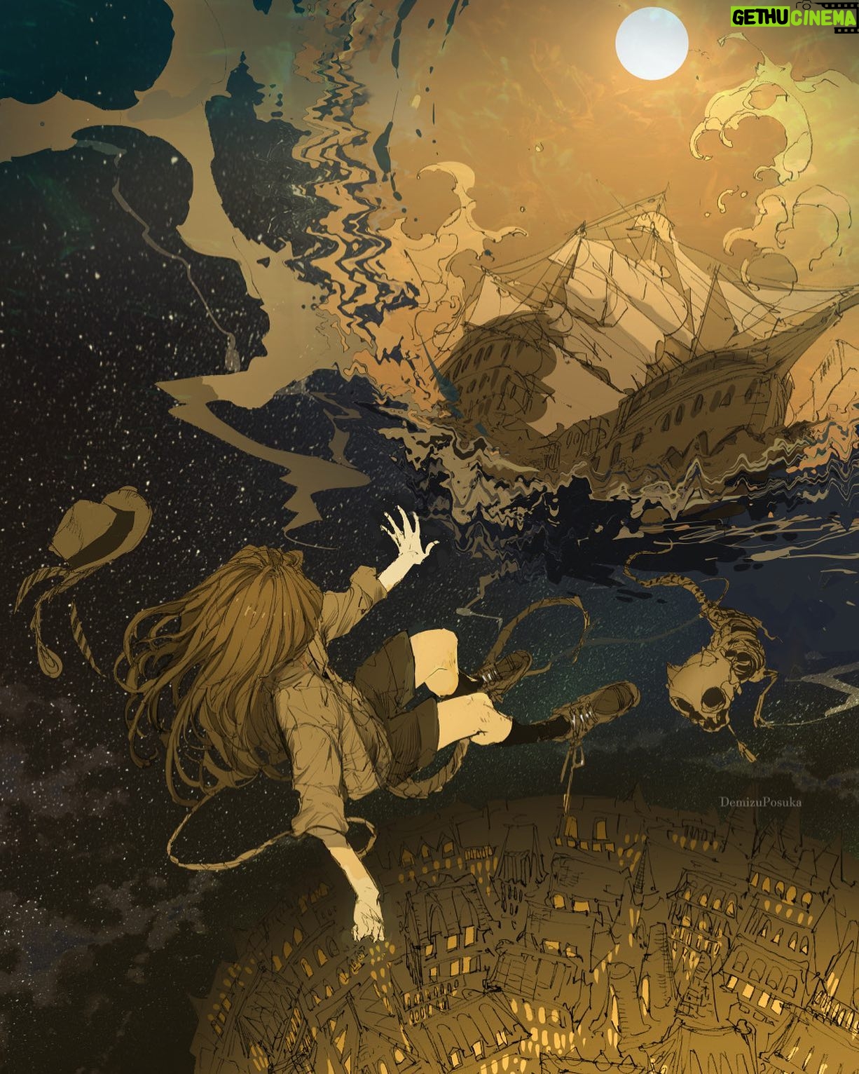 Posuka Demizu - 21.6K Likes - Old memories.
ーーー
Sometimes at night, old memories come back like waves.✨