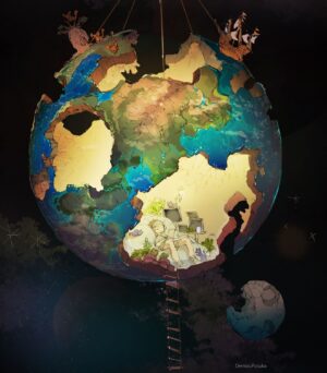 Posuka Demizu Instagram - Planet room🌏
