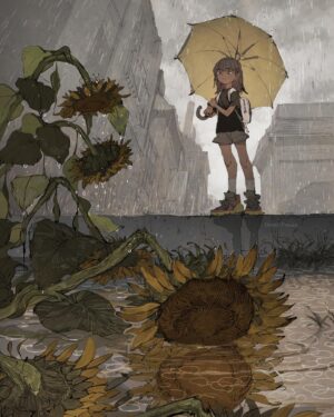Posuka Demizu Instagram - summer is gone🌻
ーーーー
ーーー
She wanted to step on drooping flowers and walk through puddles.