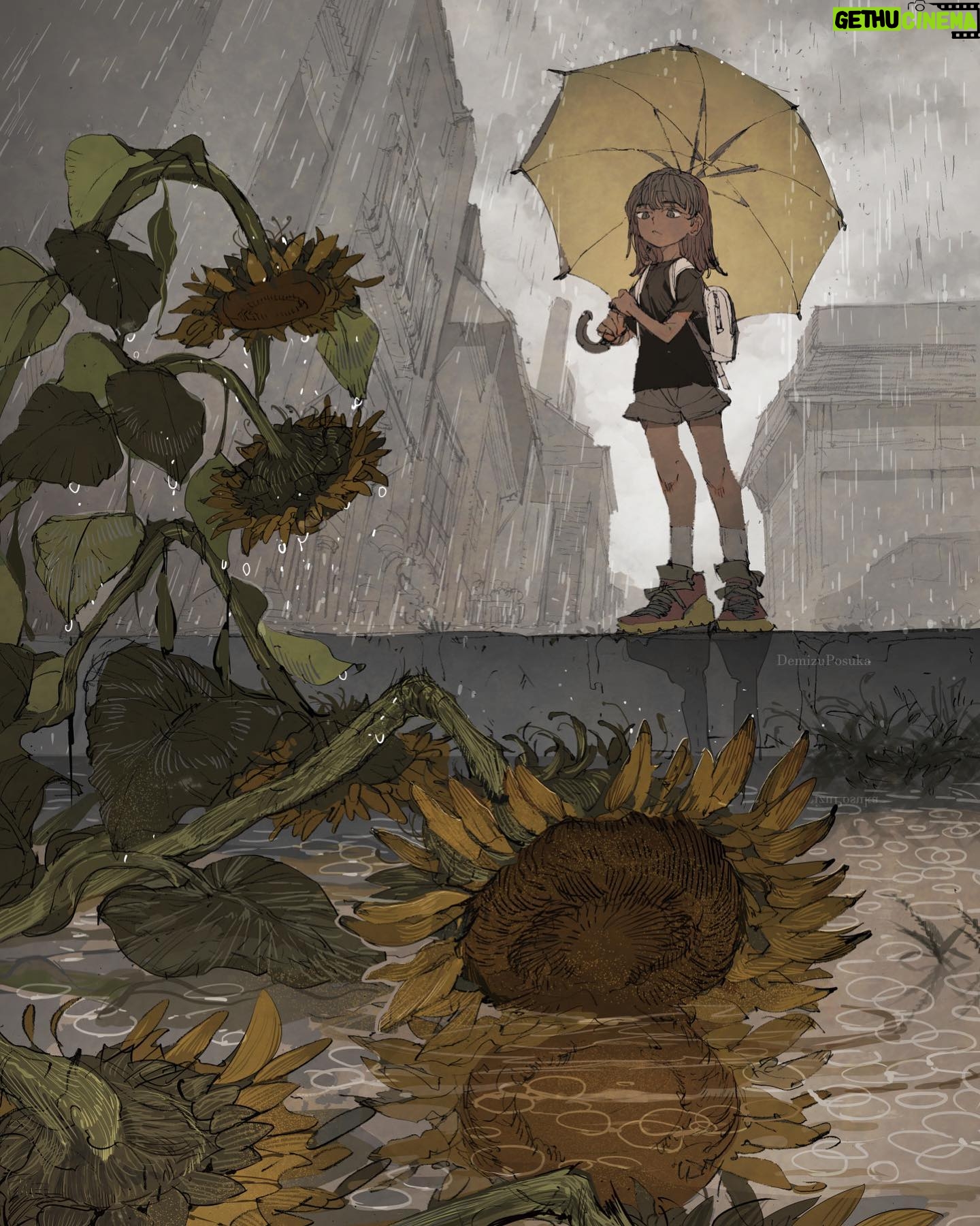 Posuka Demizu - 21.2K Likes - summer is gone🌻
ーーーー
ーーー
She wanted to step on drooping flowers and walk through puddles.