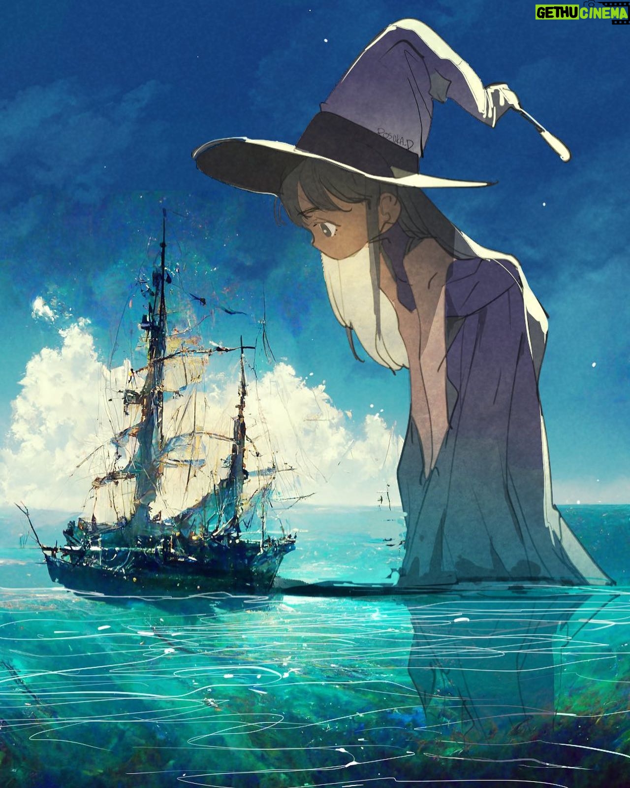Posuka Demizu - 21.1K Likes - she's just watching ⛴
The ship drawn by AI is so beautiful, she just looks at the world like Gulliver.😳
ーーー
#digitalart