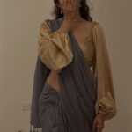 Pradaini Surva Instagram - Dripping in grey and gold ;)