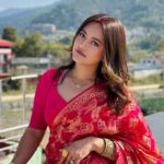 Prakriti Shrestha Instagram - In my head, I m still in Nepal 🇳🇵 ☁️ ⛰️ Esha Mangalsutra: @kajalnainafinejewelry