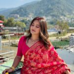 Prakriti Shrestha Instagram - In my head, I m still in Nepal 🇳🇵 ☁️ ⛰️ Esha Mangalsutra: @kajalnainafinejewelry