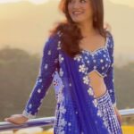 Prakriti Shrestha Instagram - In a world full of trends…sometimes a girl just wants to wear something classic 💙💙💙 Lehenga: @arzooofficial_