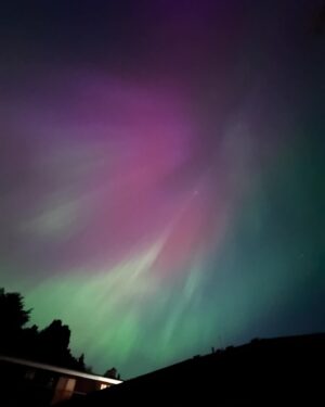 Pramila Jayapal Instagram - Incredible night sky with Aurora Borealis in west Seattle! Magical universe.🪄