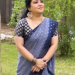 Pranathy Sadhanala Instagram - శుభోదయం నేస్తాలు💙 saree @havni_collections #goodmorning . #godblessyouall . #sareelove . #hanvicollections . #chusichudangane❤️ . #pakkasouthindian . #pranathymanasupalike