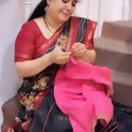 Pranathy Sadhanala Instagram - మౌనమేలనోయి ❤️🖤 Saree @maguvasvastranidhi #pranathymanasupalike