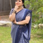 Pranathy Sadhanala Instagram - శుభోదయం నేస్తాలు💙 saree @havni_collections #goodmorning . #godblessyouall . #sareelove . #hanvicollections . #chusichudangane❤️ . #pakkasouthindian . #pranathymanasupalike