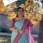 Pranathy Sadhanala Instagram - శుభోదయం నేస్తాలు🩵💜 on Request 🫶🏻 తెలుసునా తెలుసునా saree @niru_s_collections #goodmorning . #godblessyouall . #bepositive . #telusunatelusuna . #sontham . #pranathymanasupalike