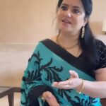 Pranathy Sadhanala Instagram - ప్రజలు కరెక్టే అన్నారు 🩵🖤 Beautiful designer saree by @mokshacouture #tv5murthy . . #trendingreels . . #reelitfeelit . . #jaijanasena . . #congratulations . . . #pranathymanasupalike