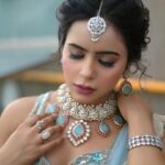 Pratiksha Rai Instagram - Mua:@makeover_rituu Hair:@sunita hairstylist Edited by: lokesh_learns Outfit : @paaneri_dadar #summervibes#lehnga#desingerlehenga#skybluelehnga #floraldresses#colourfuldress#hat#mumbai#actorlife#photoshoot#outdoorshoot#potraitshoot#portraitphotography#pratiksharai#indiantelevision#desingerlehngamumbai#engagementlook#indianweddinglook#indianbridaljewellery#indianbride