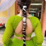 Pratiksha Rai Instagram – Always admired @madhuridixitnene and today when my look resembled her..didn’t want to miss on creating this ❤️🙈

Wearing – @partho_ghoshal