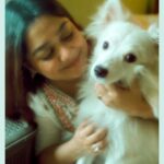 Pratyusha Paul Instagram - NEVER UNDERESTIMATE THE POWER OF A SLOPPY KISS AND A WET NOSE ON A BAD DAY 🐶🤍🐾 Ps- can’t believe this one’s going to turn 1 year this week.. . . . . . . . . . . . . . . . . #cutepuppy #dogmom #instadog #instagood #puppy #puppylife #puppiesofinstagram #dogsofinstagram