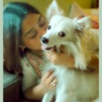 Pratyusha Paul Instagram - NEVER UNDERESTIMATE THE POWER OF A SLOPPY KISS AND A WET NOSE ON A BAD DAY 🐶🤍🐾 Ps- can’t believe this one’s going to turn 1 year this week.. . . . . . . . . . . . . . . . . #cutepuppy #dogmom #instadog #instagood #puppy #puppylife #puppiesofinstagram #dogsofinstagram