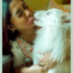 Pratyusha Paul Instagram - NEVER UNDERESTIMATE THE POWER OF A SLOPPY KISS AND A WET NOSE ON A BAD DAY 🐶🤍🐾 Ps- can’t believe this one’s going to turn 1 year this week.. . . . . . . . . . . . . . . . . #cutepuppy #dogmom #instadog #instagood #puppy #puppylife #puppiesofinstagram #dogsofinstagram