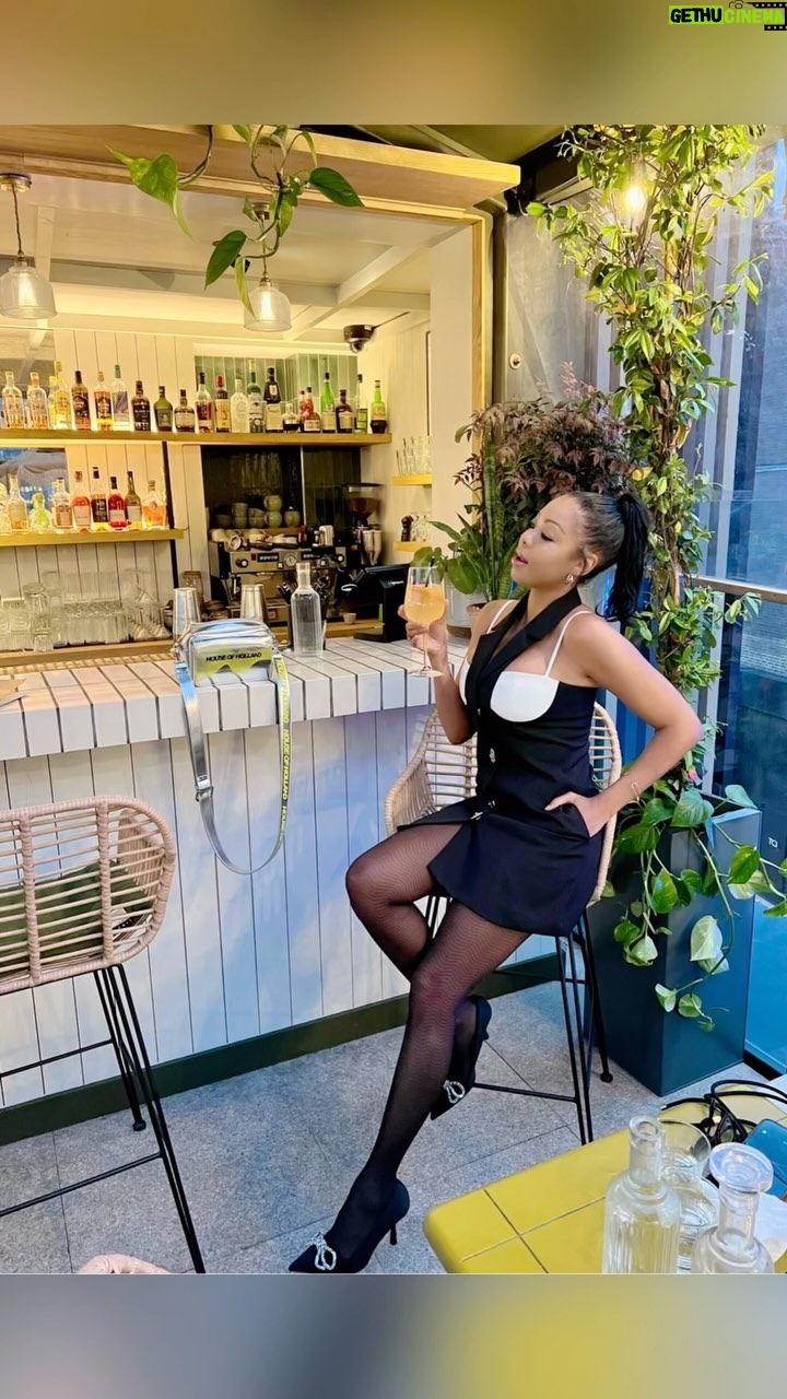 Precious Muir Instagram - ✨May every sunrise hold more promise and every sunset hold more peace.✨ __________________________________________________ We had a wonderful time enjoying the rooftop experience @thebroadcasterlondon great DJ, delicious food and cocktails. A perfect location for the summertime vibe🥂 Dress/Jacket/Bag: @houseofholland Available from: @blackprgroup ___________________________________________________ #summer #rooftop #bar #restaurant #londonrestaurants #fashion #style #summertime #rooftopbar #london #food #music #foodie #timeoutlondon #view #whitecity #PRInvite