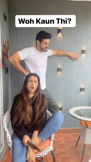 Preet Kaur Nayak Instagram - Ghar se sabse pehle BELAN phenk dena hai maine. Aise arms and ammunition kitchen mein allowed hi nahi hai 🤣#couplegoals #couple #instacouple #comedy