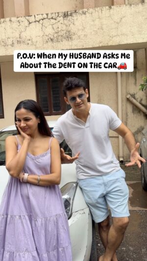Preet Kaur Nayak Instagram - Pati ne acci(DENT)ally puch liya. 
Ab batao Mai sadak pe Iski Uski Apni kis kis ki Gadi Bachati chalu ??