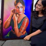 Preetha Instagram - @tamilankadaii ♥️ thanks for sending me this beautiful photo frame. In awe with this🥹 Do check out their page!!