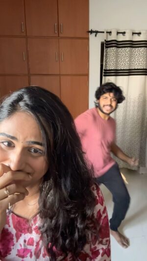 Preetha Instagram - All these are very common if you have an elder Korangu brother 🤣😂♥️ 

You all exactly know whom to tag here😝😝

@niithin_teaser 😘 the pro max dancer🤣🤣