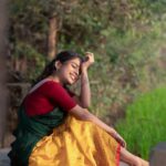 Preethiga Instagram - @sathyaphotography3 the girl next village🍃🤍 . #preethiga #trendingpost