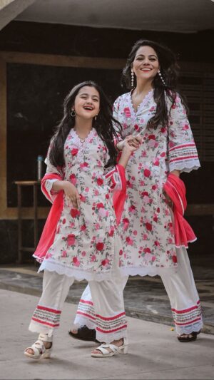 Princy Prajapati Instagram - From twinning to winning hearts – dancing into Mother’s Day with BIBA grace! ✨
.
.
.
#mothersday #explorepage #foryoupage #trending #bibaindia #fashion #ootd #kidsfashion #instagood #biba #bibagirls #popular #cute #indianwear #collab #anupamaa #reels