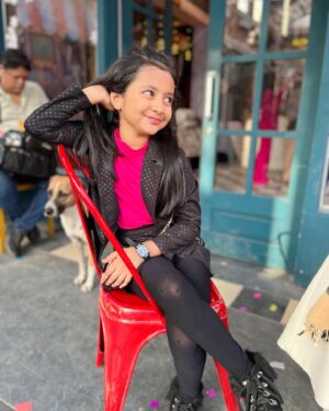 Princy Prajapati Instagram - 💕💕…..

Outfit: @taffykids_official 

#princyprajapati #pari #anupamaa