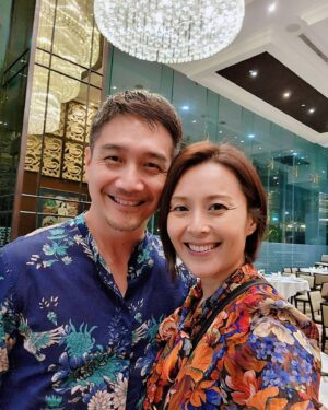 Priscelia Chan Instagram - Blessed 48th Birthday my love #ATmyhubbybuddybaby 😊❤️🎉🎂 It is exceptionally beautiful that today is Easter too 🎉✨️ May God always abide in you too 💛