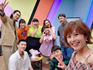 Priscelia Chan Instagram - Filming #mediacorpTheBlockbusters #巨舞霸 on labour day is nothing laborious cos of them 😍🎉🌻💛 sooo fun!!
