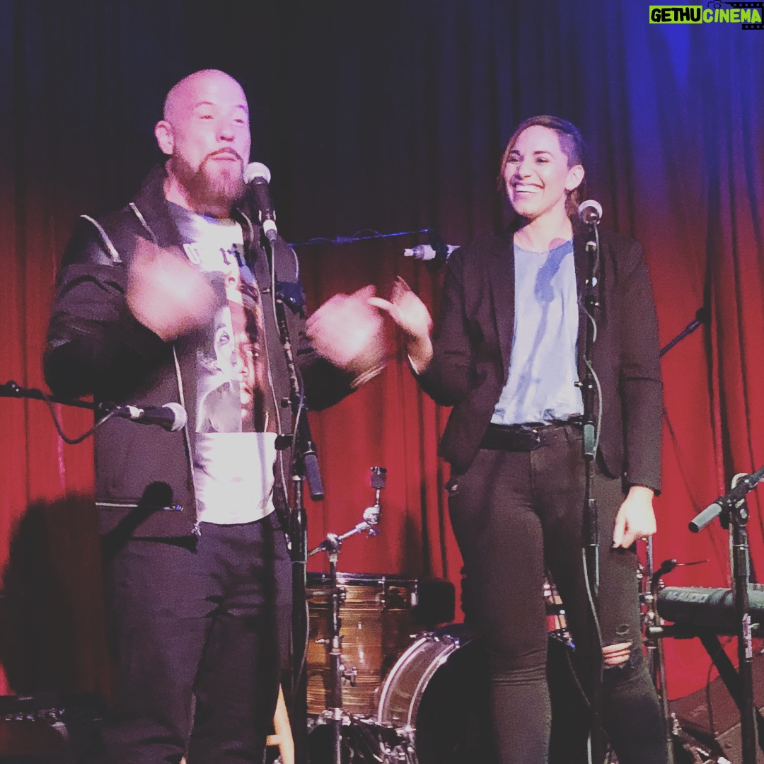 Priscilla Faia - 1.3K Likes - A night full of incredible artists in support of the #icantkeepquiet movement. I also got to see @kaci.manz speak on behalf of the @thejhf 🥃