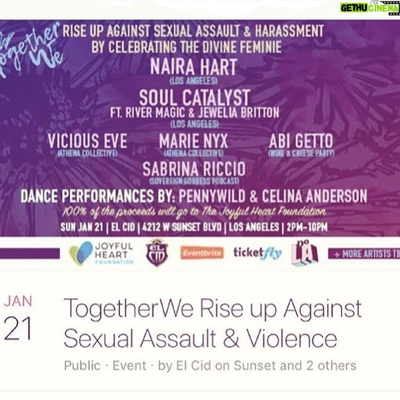 Priscilla Faia - 0.9K Likes - On January 21st, my pal @kacimanz will be speaking about sexual abuse and harassment in support of the @thejhf which is an amazing foundation that promotes education and healing. Kaci has been involved with this foundation for a while and so I hope to pass the word along for any of those interested.
