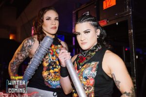 Priscilla Zuniga Instagram - About last night 🩸 

📸 @brainbuster_ 

#AewCollision #StreetFight  #LatinasMostWanted #Diamante #MercedesMartinez #WinterIsComing