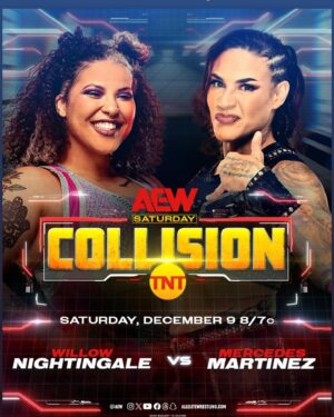 Priscilla Zuniga Instagram - The lights are bright, the vibes are right, and the drip is immaculate ✨🇨🇺💎✨

Tune into #AewCollision special start time 8pm tonight to see more! Cause Saturday’s alright for fighting! 

#Diamante #Aew