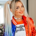 Priscilla Betti Instagram - Appelle-moi Harley Quinn 💋 Merci @yorendelola - @cassandremakeup - @cathylantuejoul 👗
