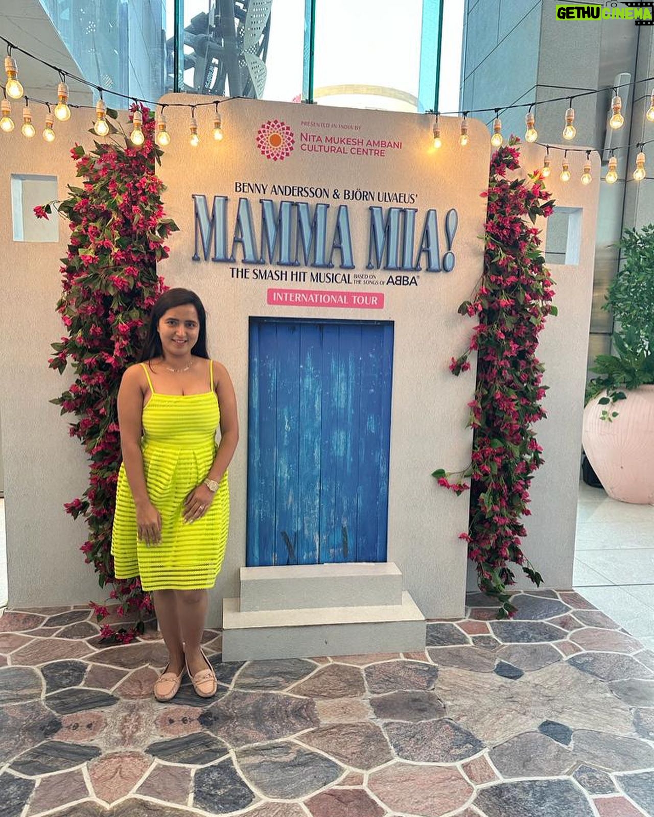 Pritam Kagne Instagram - Watched this fabulous show twice .. ♥️♥️such an overwhelming performance,could not stop admiring all the singing actors. Kudos to @nmacc.India for getting such amazing international show to the Indian stage #pritamkagne #pritamkagneactress #mamamia #nitaambani #nitamukeshambaniculturalcentre #bkc #theater #musicalplay #drama #ambani #ishaambani #mukeshambani #anantambani #shlokaambani #sagarikaghatge #maharashtra #mumbai #weekends