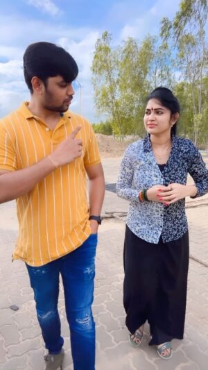 Priya Joe Instagram - 🙊🤭🫣😉
.
.
With My Cute Bro🤴🏻😍 @praveengoffl ♥️✨
.
.
#♥️ #100 #k #followers #instagram #thankful #brother #loveyou #brothersisterlove #strong #bond #life #long #happy  #goodvibes #cute #baby #memories #true #heart #instagram #priyajoe7 #reels #always #behappy #positivevibes #staysafe😇