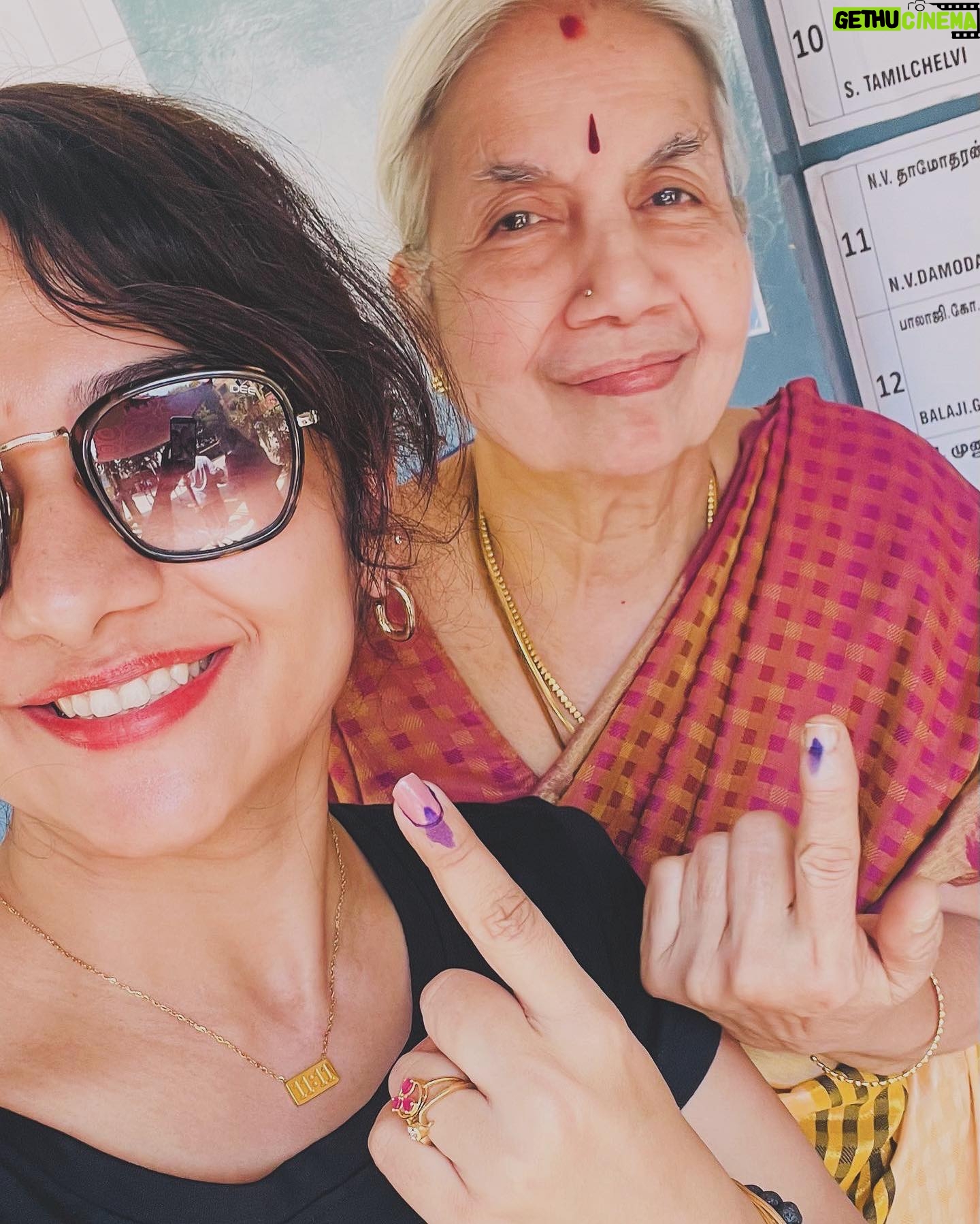 Priya Prince - 3.6K Likes - Voting is our right and here we our family never missed to cast our vote and ya my daughter casted her FIRST VOTE✌🏻☺️
..
..
#vote