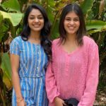 Pujitha Devaraj Instagram - Meera and Divya casually chilling in their office/pazhagi paklam trip🖼️ Definitely the BEST FRIEND in my life rn on and off screen @i__ivana_ 💘 You are rare , you are special & you are the BEST🫂 #lgm #ivana #pujithadevaraju #dhoni #msd #picofday #bff