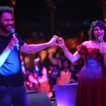 Pujitha Devaraj Instagram - One more time for this energy packed show - Dhanvantra 2024 💥⚡️ Such an amazing host @kuraishi_the_entertainer 💯 We meet again @vj_faazilhani_ 💯 Shot by @balaartphotography @harishvstudios #collegeevent #collegeculturals #medicalcollege #kuraishi #kuraishivibes #anchor #pujitha #trichy