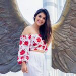 Pujitha Devaraj Instagram - ✨🤍 Thank you @avostudiodubai for the this quick shoot✨ #habibi #dubai #wings #visitdubai #view @wingsofmexico @visit.dubai @dubai.travelers
