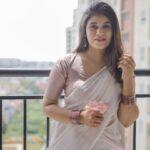 Pujitha Devaraj Instagram - Pon Onam Ashamsakal🌸 Lovely Lilac half saree @oshinanil Drape & Hair @_stylenart_ Shot by @thatmadraskaran #onam2023 #onam #instaphoto #malayalam