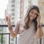 Pujitha Devaraj Instagram - Pon Onam Ashamsakal🌸 Lovely Lilac half saree @oshinanil Drape & Hair @_stylenart_ Shot by @thatmadraskaran #onam2023 #onam #instaphoto #malayalam