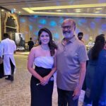 Pujitha Devaraj Instagram - Arthamaindhaa Rajaa! From my school days to now,i kept on expressing how i was,how iam and how i will be the same fan girl with abundant love and respect and was pouring my heart out🤍 Sir listened everything patiently with a smile on his face 🥹and said ‘So sweet of you,God bless you’ (I had full on Johnny bgm in head at this moment) PC @k.b_aravind my saviour💯 #withmyhero #mostprecious #kannada #superstarrajinikanth #pujithadevaraju #telugu #adhirindhi #rajnikanthtelugufans #kannadafans #hindi #malayalam