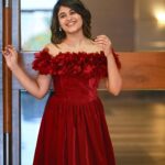 Pujitha Devaraj Instagram - Red love♥️ @pearloze just the best page for western outfits👗 They completely understood my design and exactly made the outfit how i wanted it to be💯 Hair @sakthi_trichymakeupartistry 📸 @balaartphotography #red #ootdstyle #velvet #fashiongram