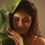 Pujitha Devaraj Instagram - Tropical🌱 With favourites @1928.in @noormakeup_mehndi ✨ #instadaily #tropical #leaves #meta #refresh